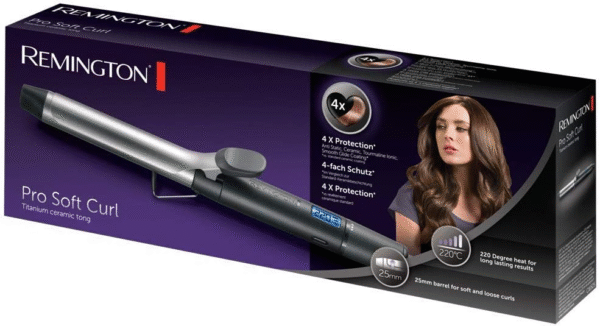 Remington CI6525 Pro Soft Curl – Rizador de 25 mm con Tecnología Iónica - Imagen 2