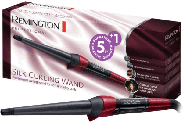 Remington CI96W1 Silk – Rizador Cónico con Cerámica Sedosa