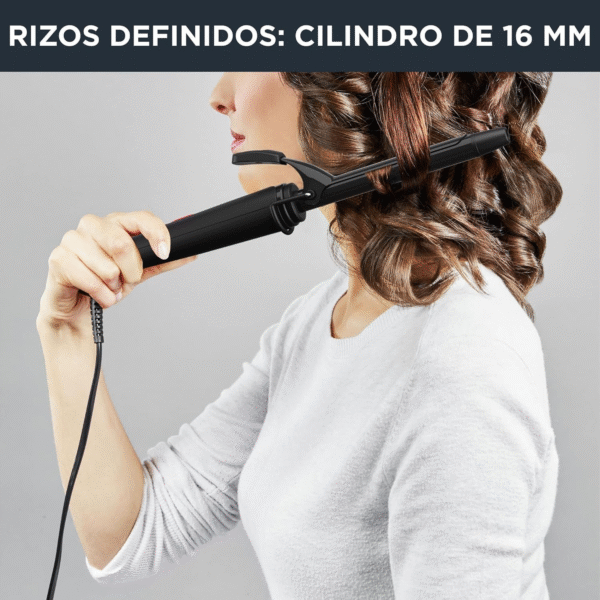 Rowenta CF2133 – Tenacilla Rizadora de 16 mm con Recubrimiento Cerámico - Imagen 3
